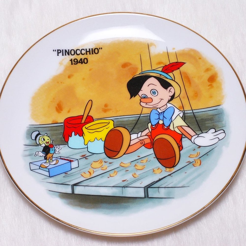 ✨VINTAGE✨ 80s Collectible Pinocchio Decor Plate